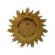 Vintage Sunburst Mirror Sun Mirror Gold Leaf Sixties 42cm
