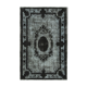 Handmade distressed oriental 1970s 196 cm x 303 cm black carpet