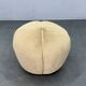 1940s Czech Art Deco Round Stool with Faux Rabbit Upholstery