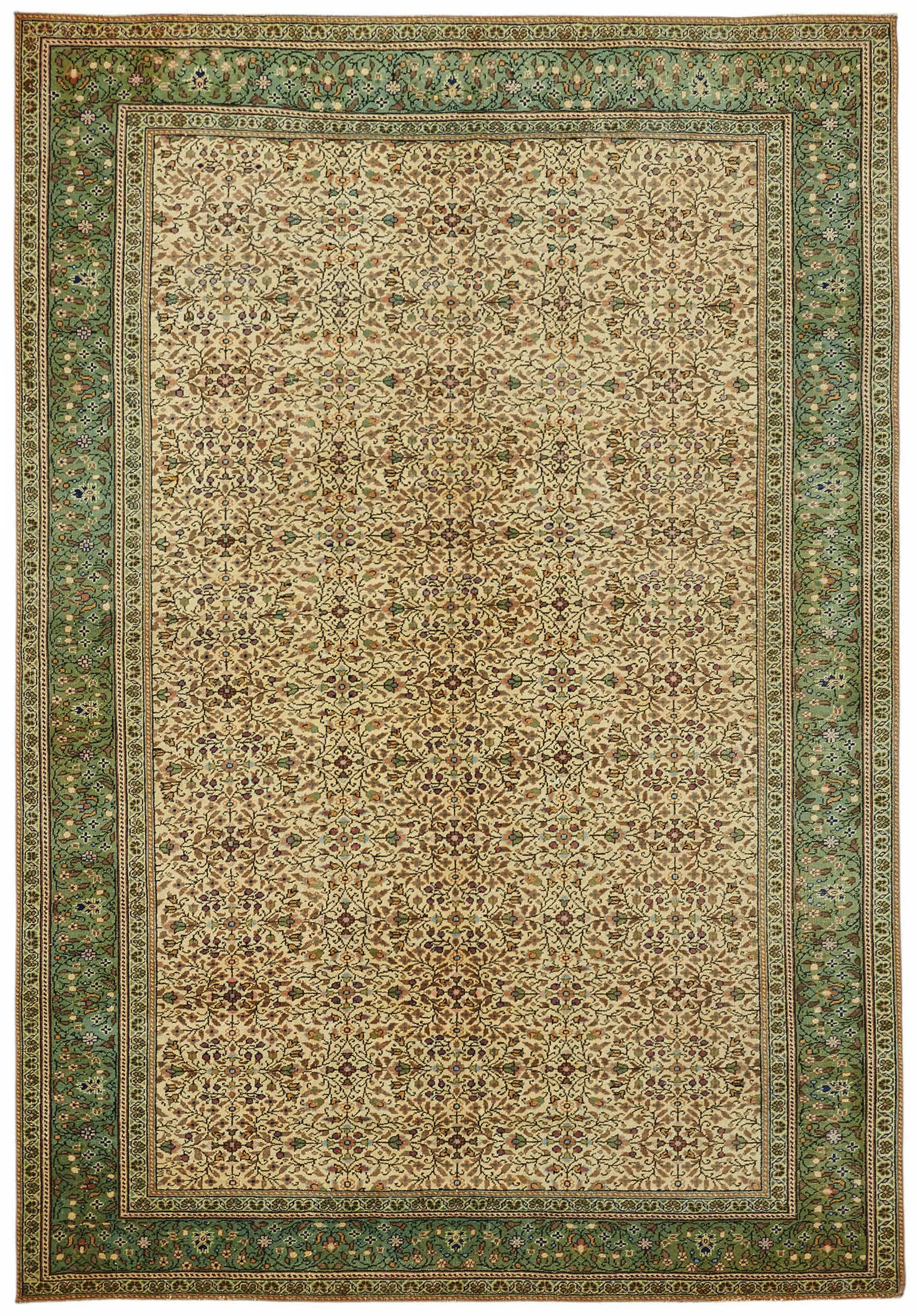 Turkish Wool Vintage Kayseri Rug 196 cm x 284 cm