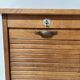 Oak curtain cabinet 20th century office furniture
