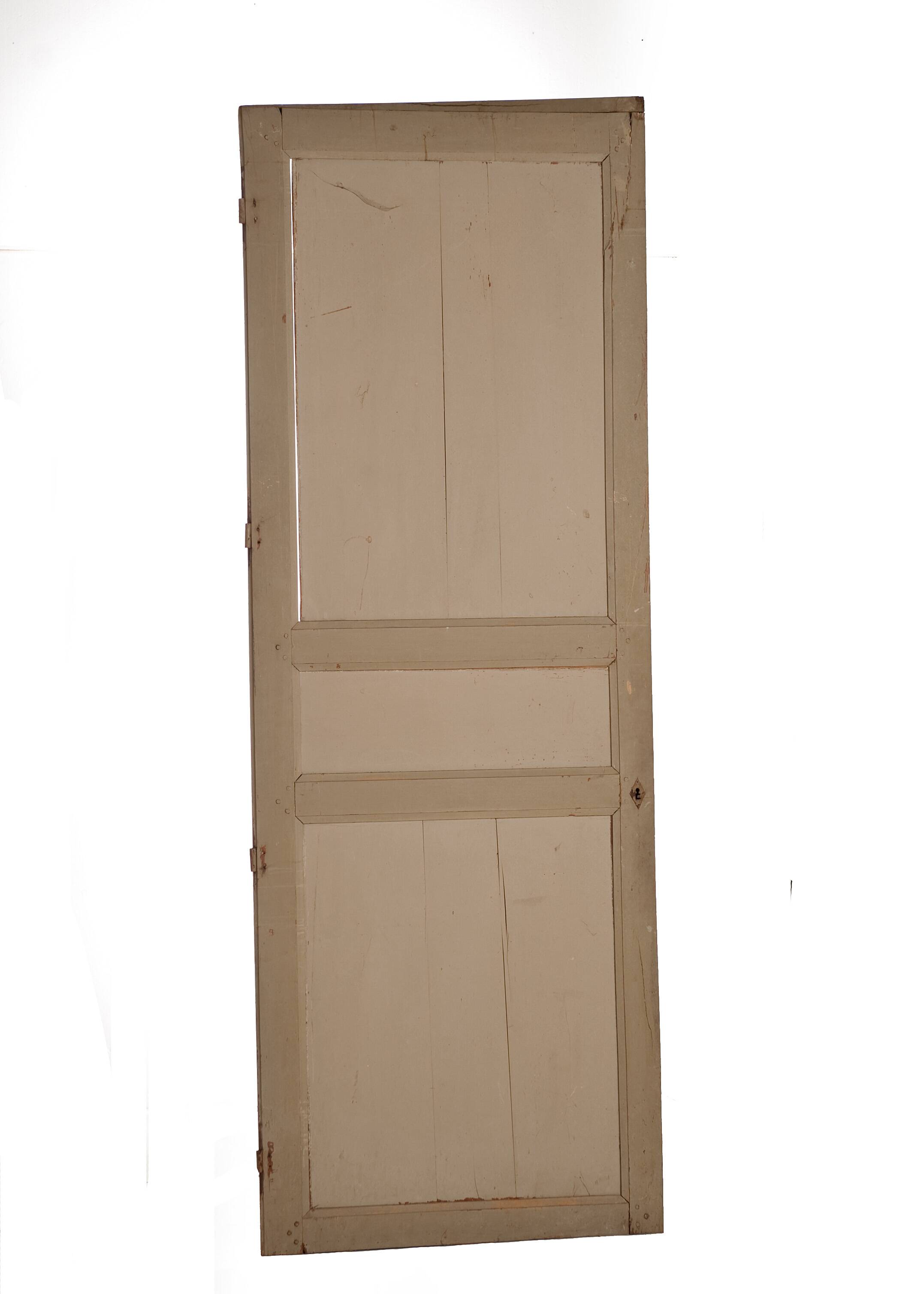 Ancienne Porte en bois de merisier du 18e n°1