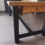 Solid oak farmhouse table