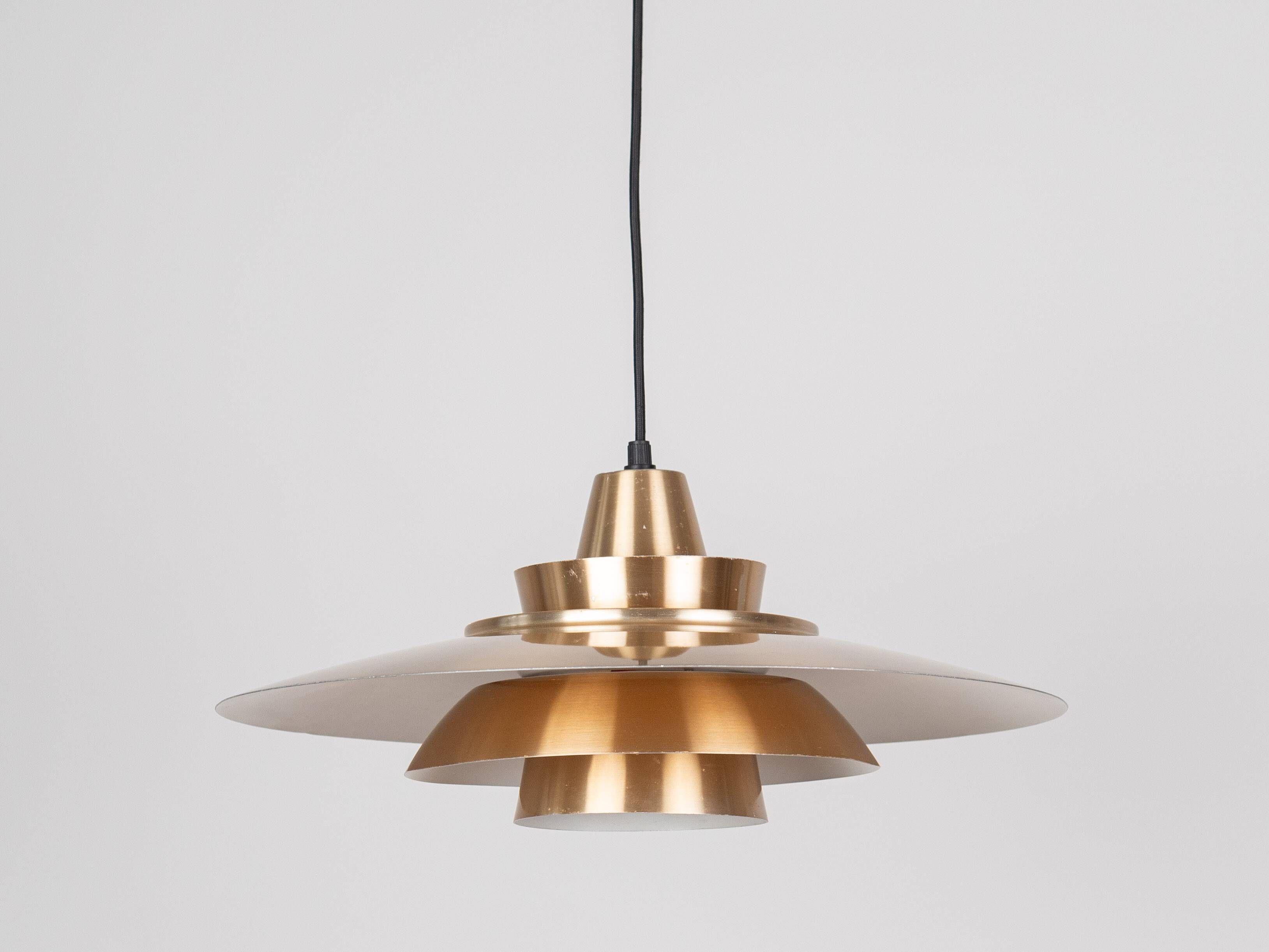 Pair of 2 Danish vintage lamps Superlight by David Mogensen, 1980s