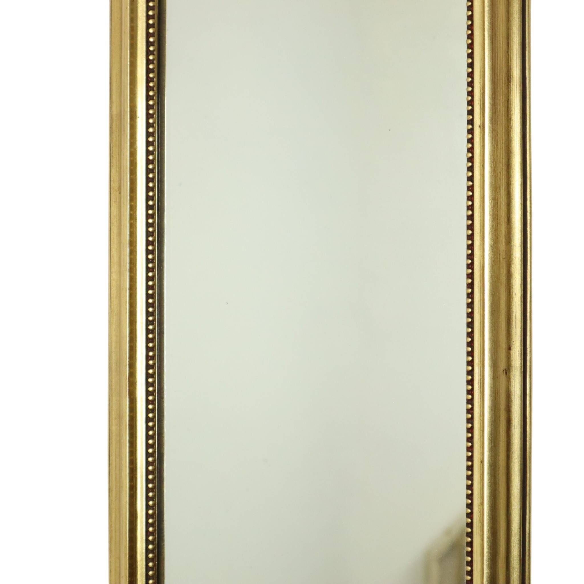 Narrow Classic Vintage Mirror, Baroque Style, Gold, 72cm