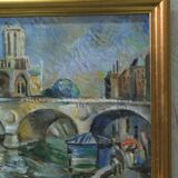 Jules Schyl (1893-1977), Swedish Modern Painting, 1960s, Oil on Canvas, Framed