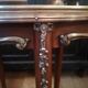 Mahogany and marble side table