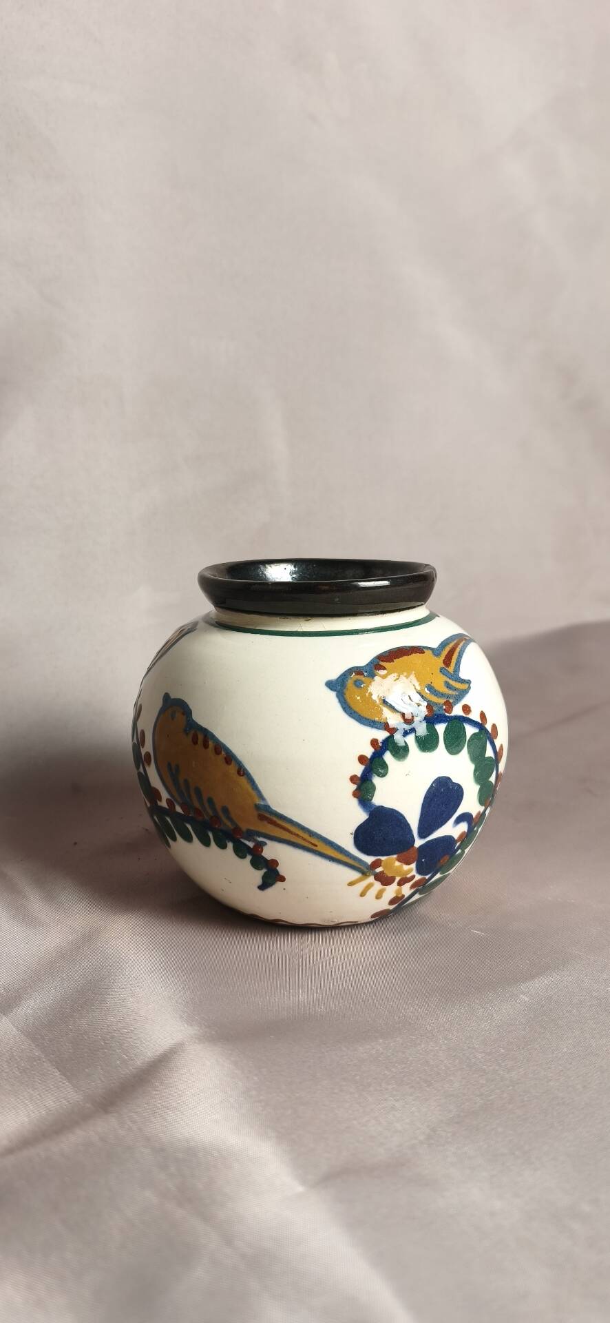 Round vase signed JACQUET