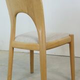 Set van 4 lichte eiken stoelen Niels Koefoed 'Morten' 'Vordingborg'