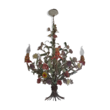 Veritable Florentine chandelier bought at the factory in Florence around the years 1978 1980 in iron forge
