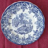 Lunch on the grass: vintage porcelain plate BP GIEN