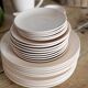 powder pink plate Digoin & Sarreguemines