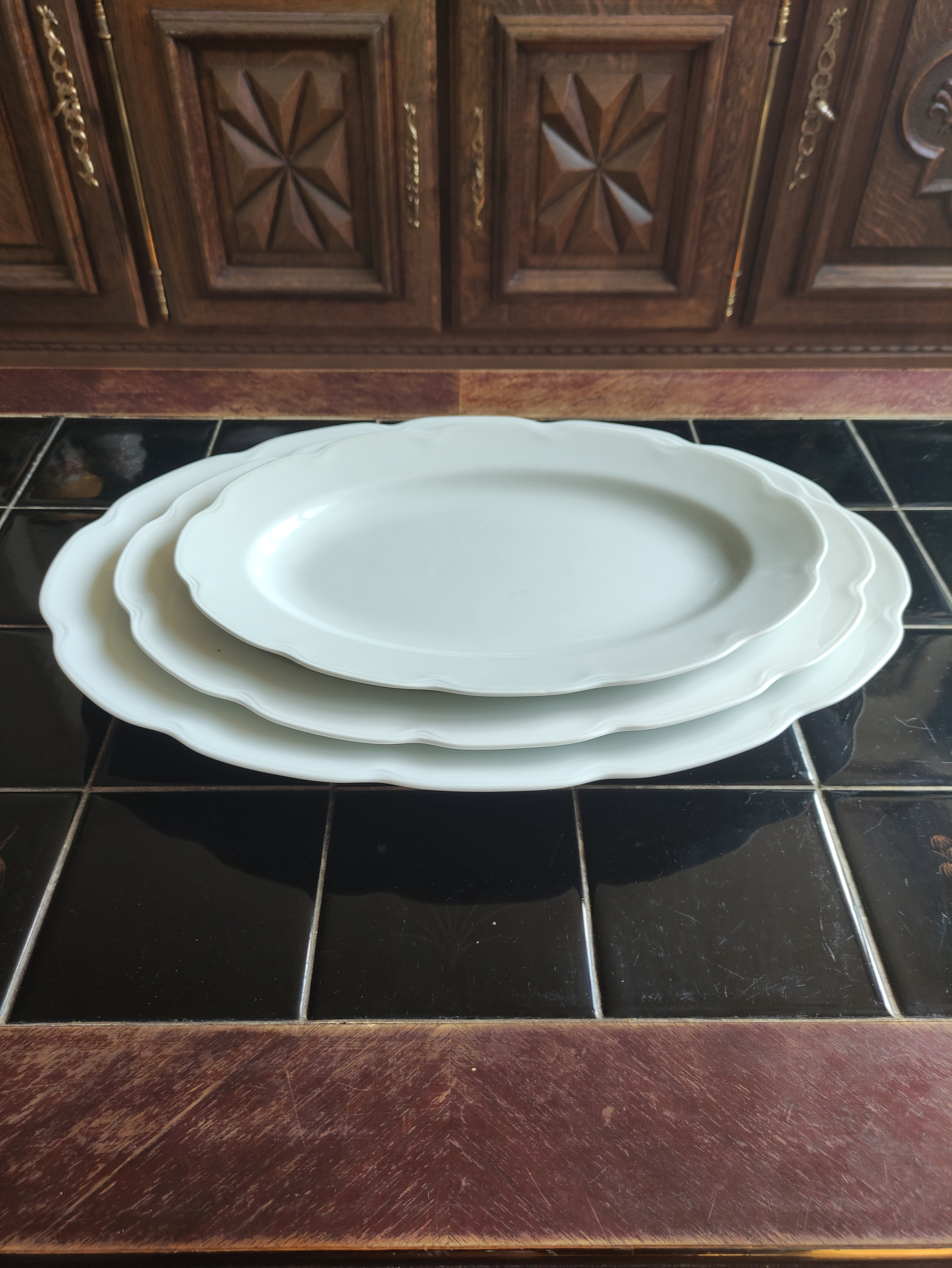 3 serving dishes in Rosenthal white porcelain - Art Deco