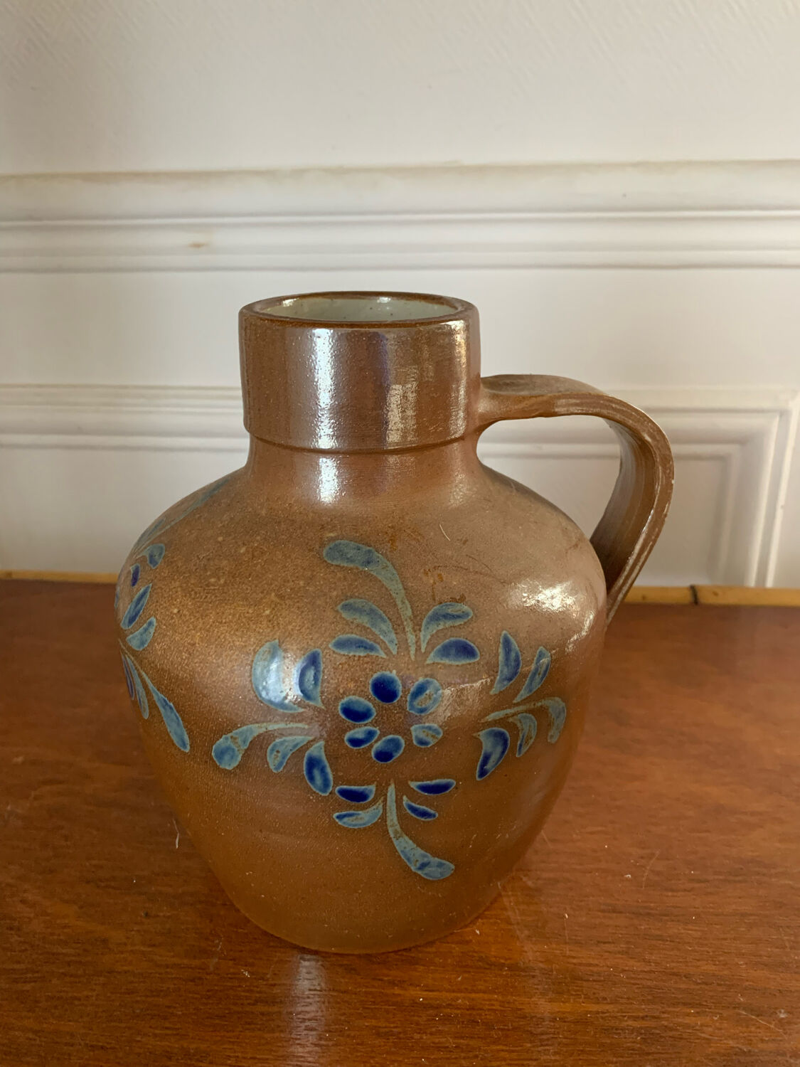 Painted sandstone jug