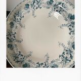 Blue and white compotier floral pattern