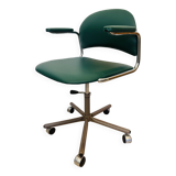 Vintage Dark Green Office Chair by Kovona K-107, Czechoslovakia 1970’s