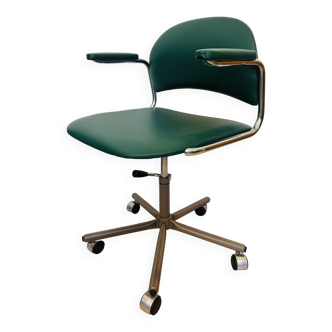 Vintage Dark Green Office Chair by Kovona K-107, Czechoslovakia 1970’s