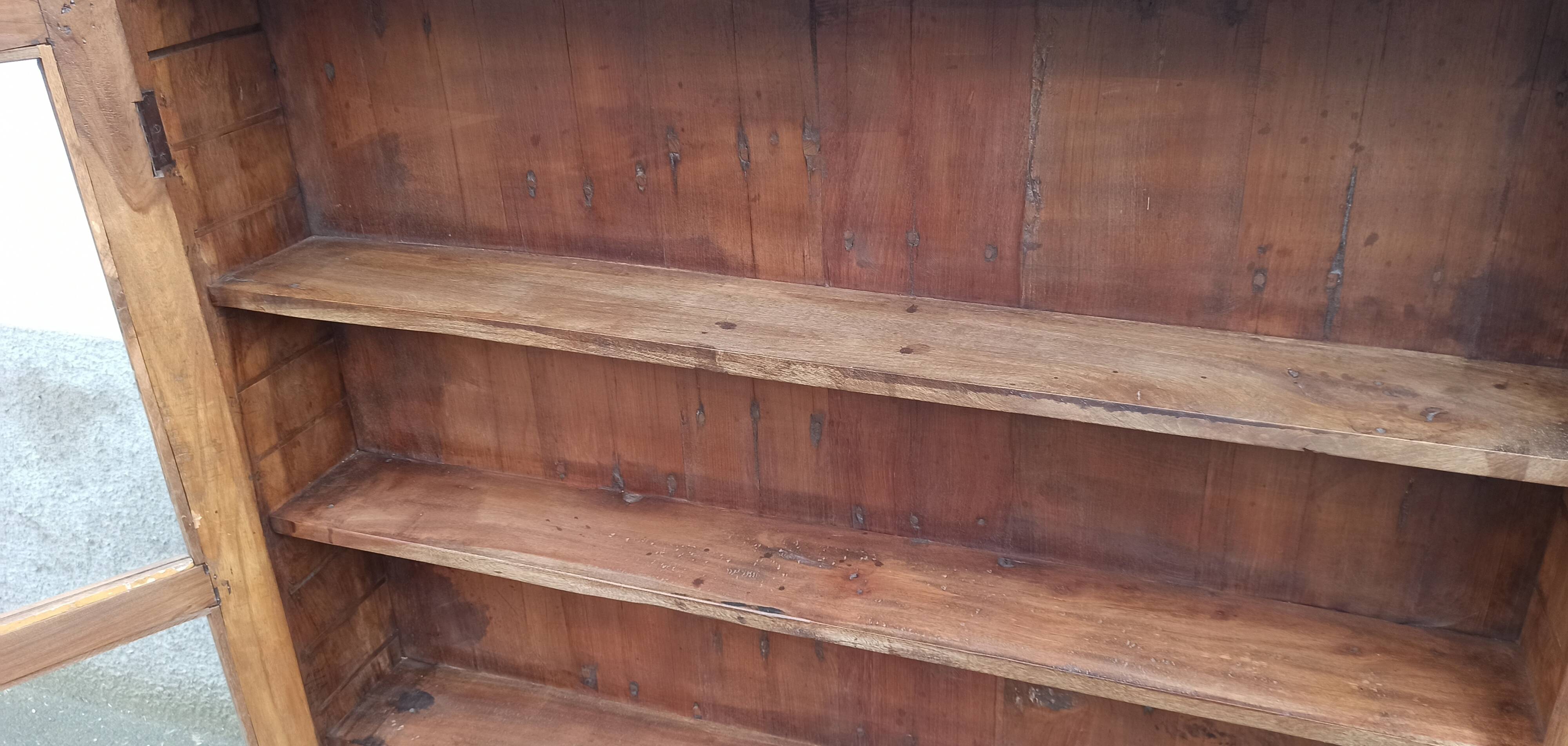 Old glass wall shelf