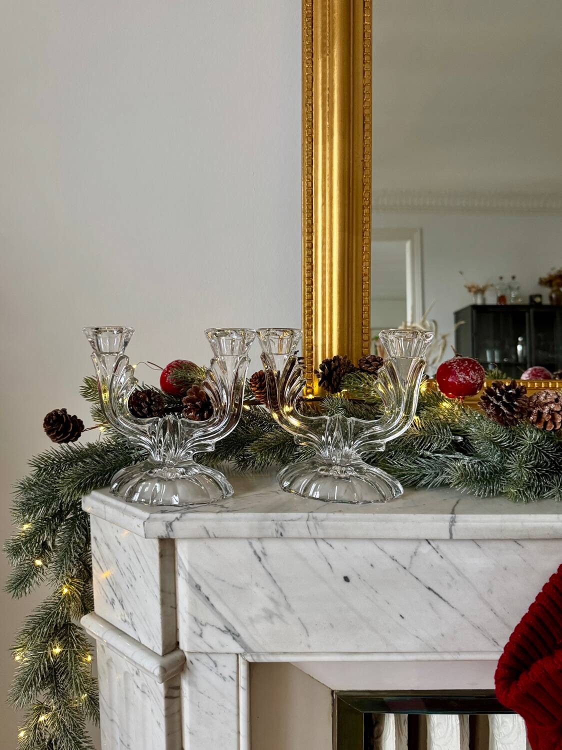 Vintage glass chandeliers