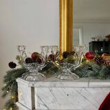 Vintage glass chandeliers