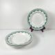 Set of 4 deep plates "Pedro", Sarreguemines, first half of the 20th century.