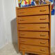 Vintage 1960s light wood dresser