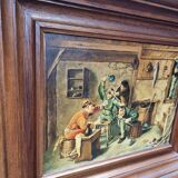 Painting with genre piece after Adriaen Brouwer