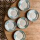Set of 6 flat plates in iron earth (LOT 5)