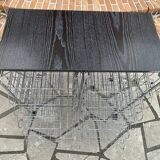 Vintage rolling cart dessert trolley