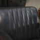 Set of 3 designer swivel metal leather office armchairs 1970