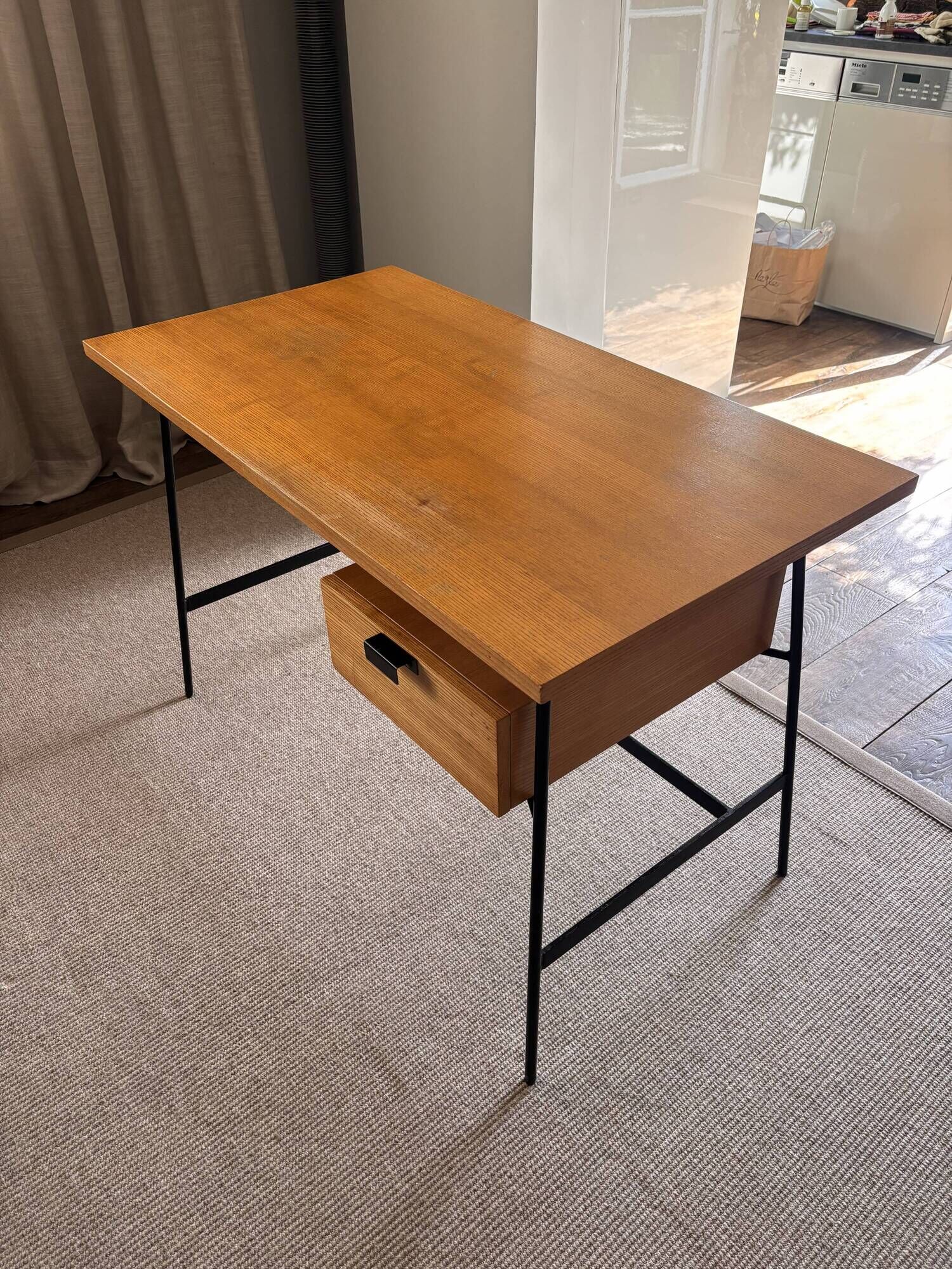 Vintage modernist desk Pierre Paulin model CM178