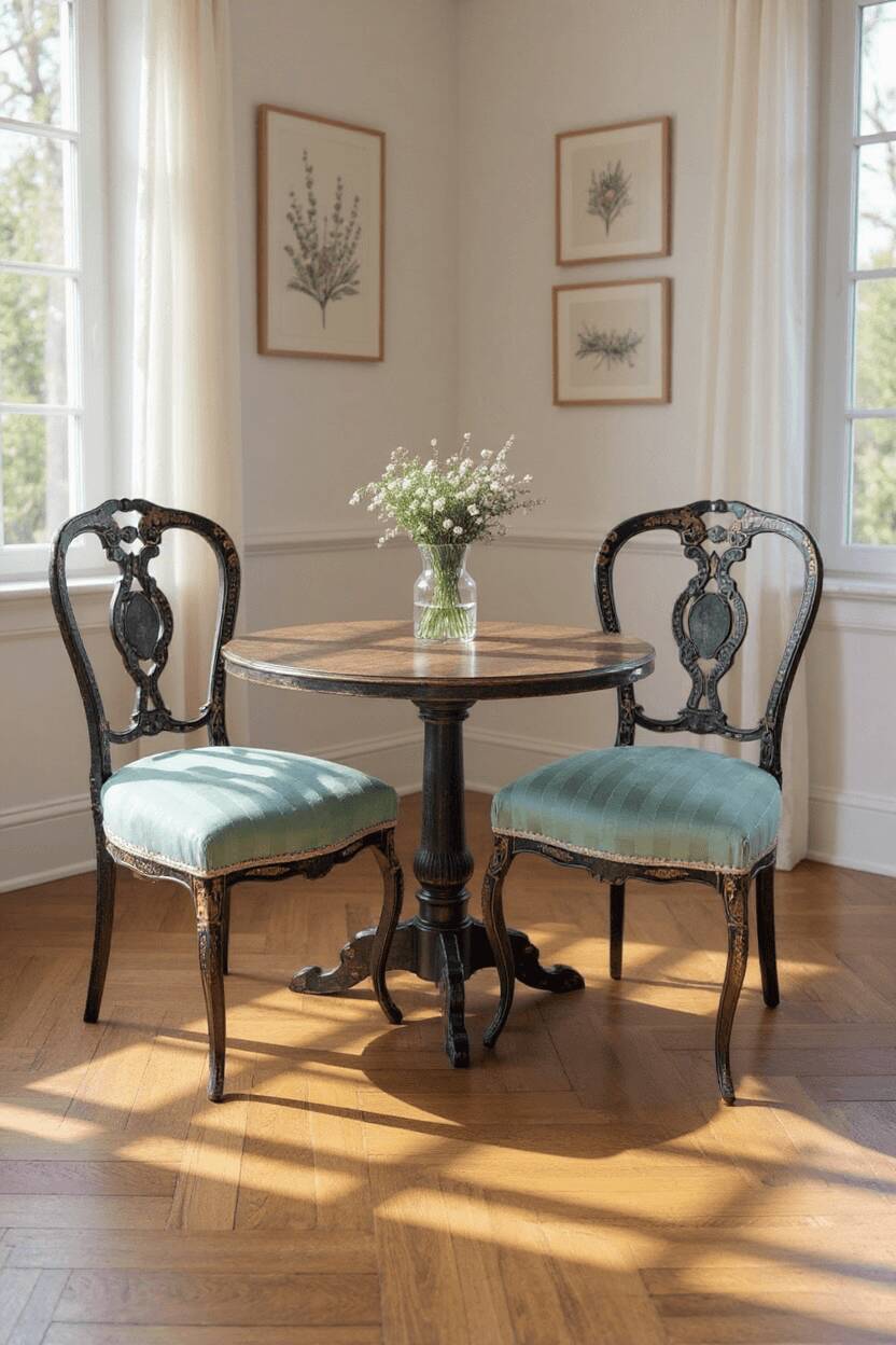 Série de 3 chaises Napoléon III