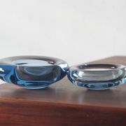 Glass Bowl design Per Lütken for Holmegaard, 1950s set of 2.