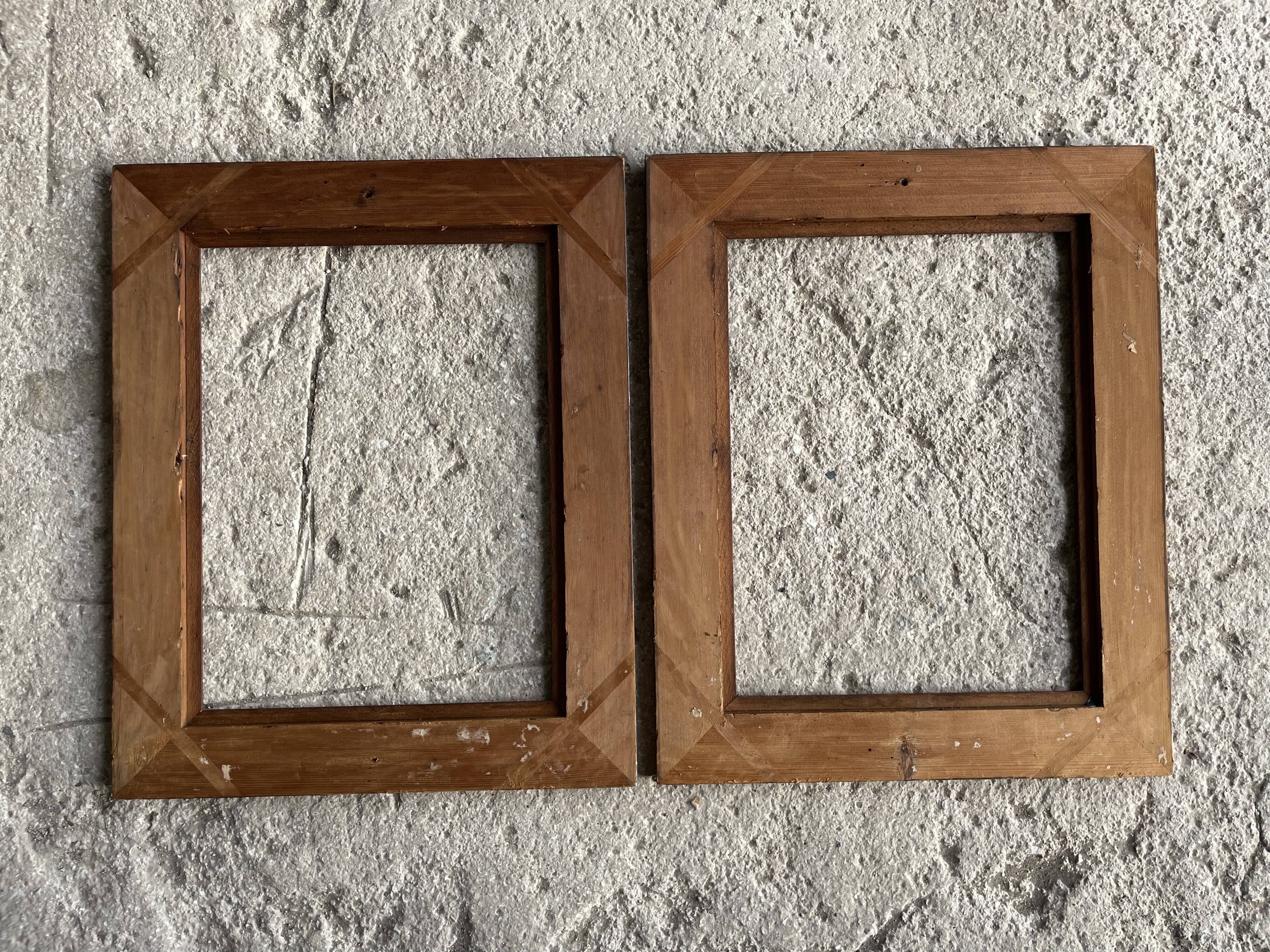 Set of 2 old pichpin frames, key mounting