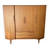 Vintage teak Scandinavian wardrobe