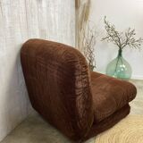 Vintage velvet fireside chair