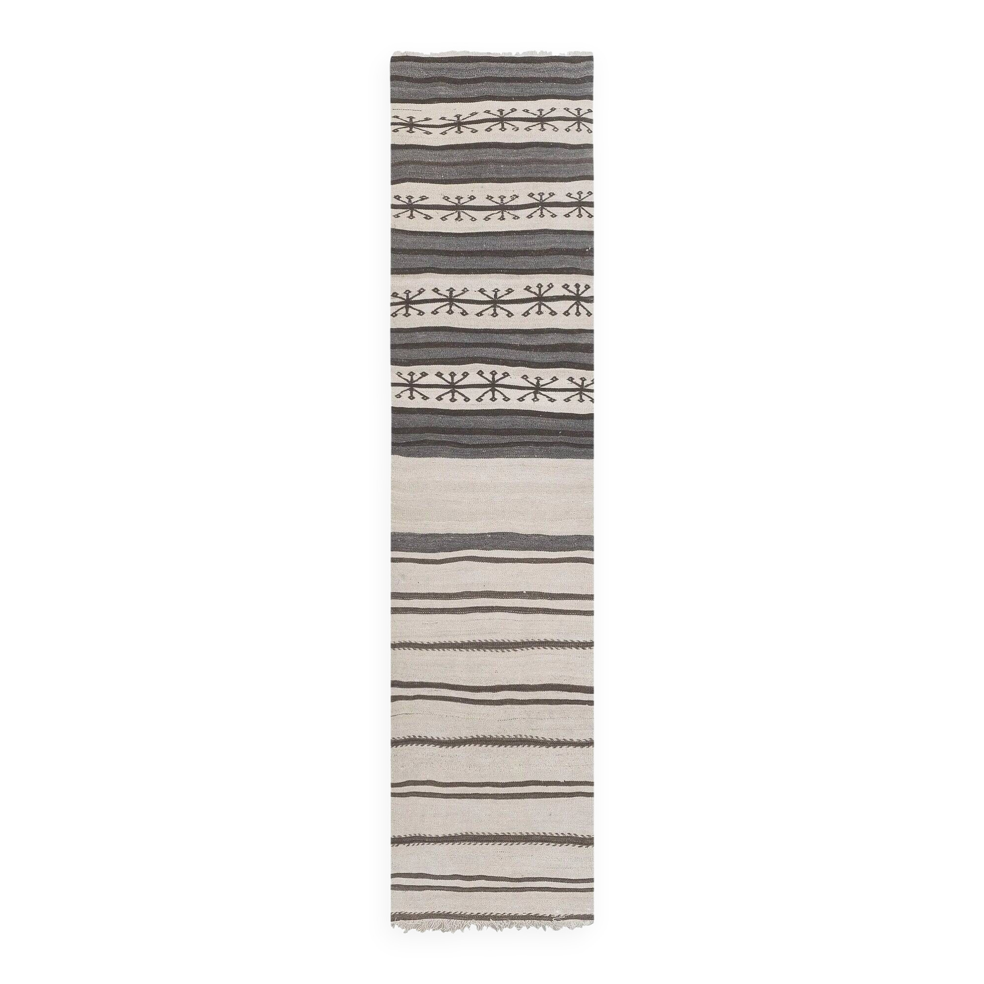 Vintage Turkish hallway rug 89x277 cm