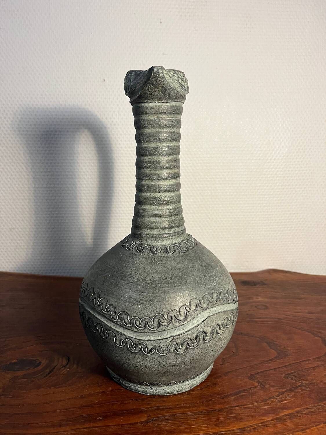 Partenon Spanish Ceramic Pitcher Vase