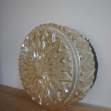 Amber glass ceiling lamp