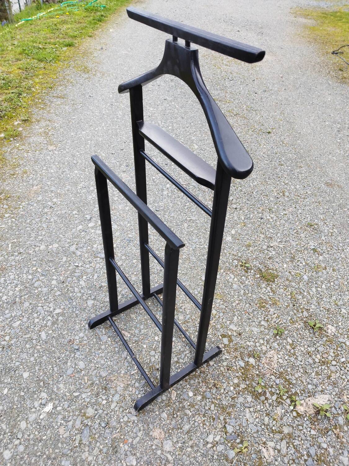 Valet black coat holder