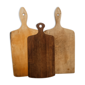 Set of 3 solid wood cutting boards