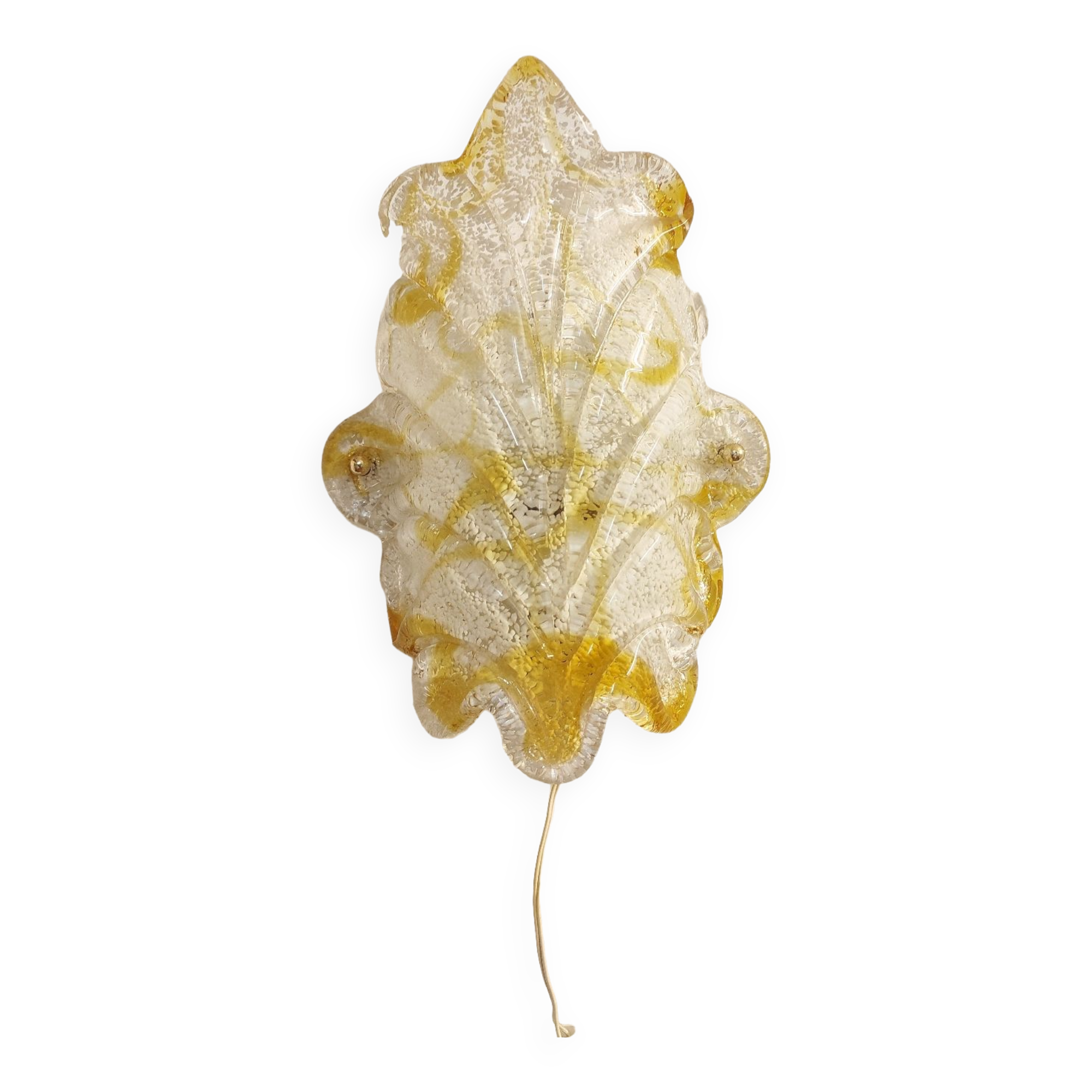 Murano glass wall light. Italy, 1960s.