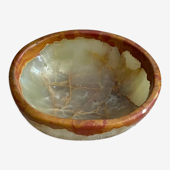 Trinket bowl in green opal