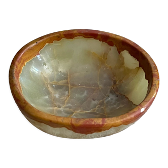 Trinket bowl in green opal