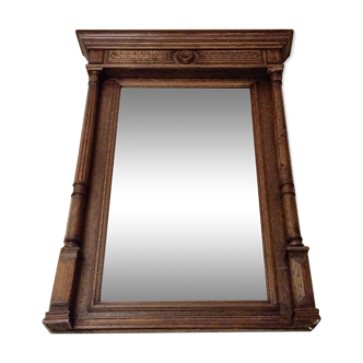 Mirror, wooden pier 81x111cm