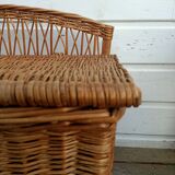 Wicker toy chest