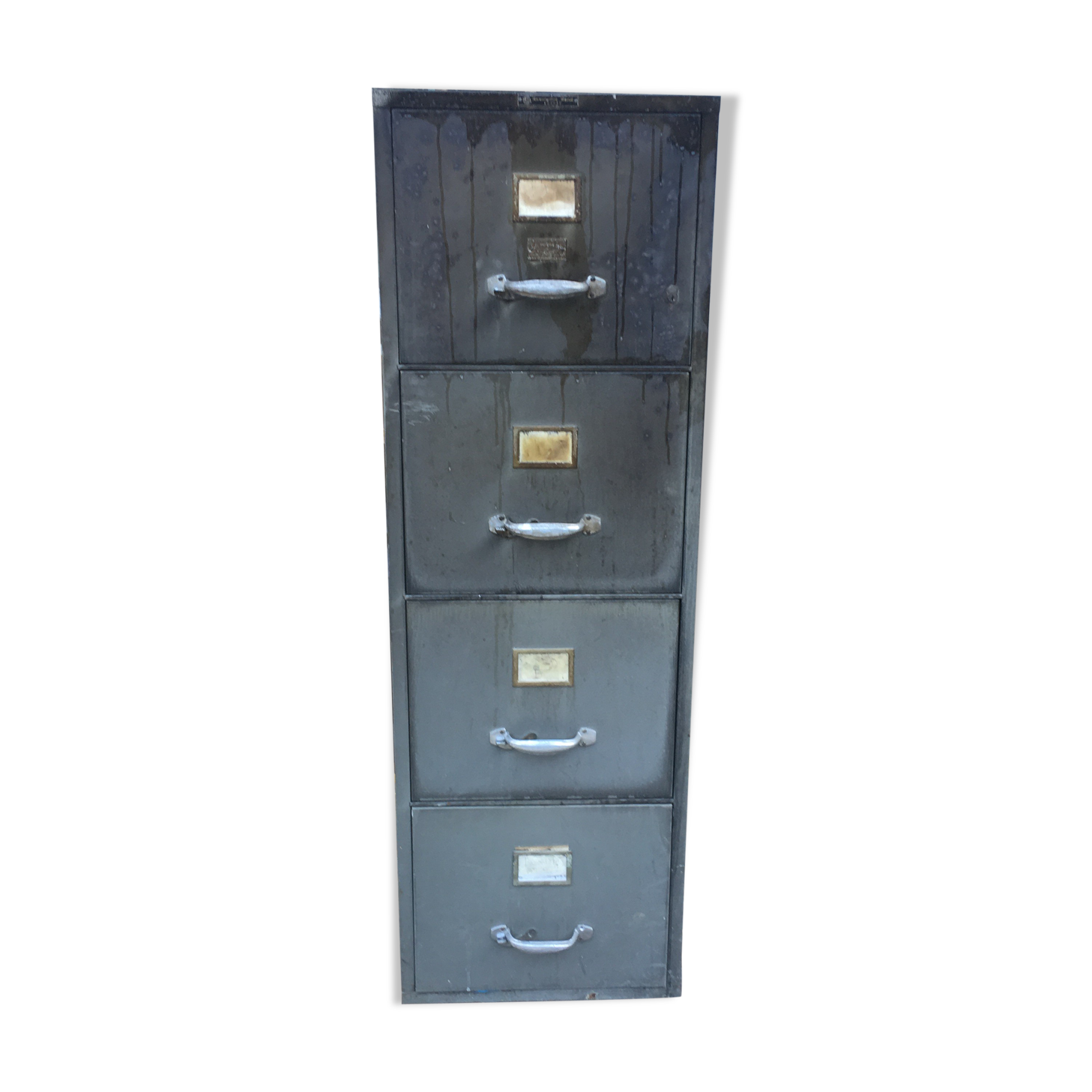 Ronéo metal industrial drawer cabinet for hanging backs