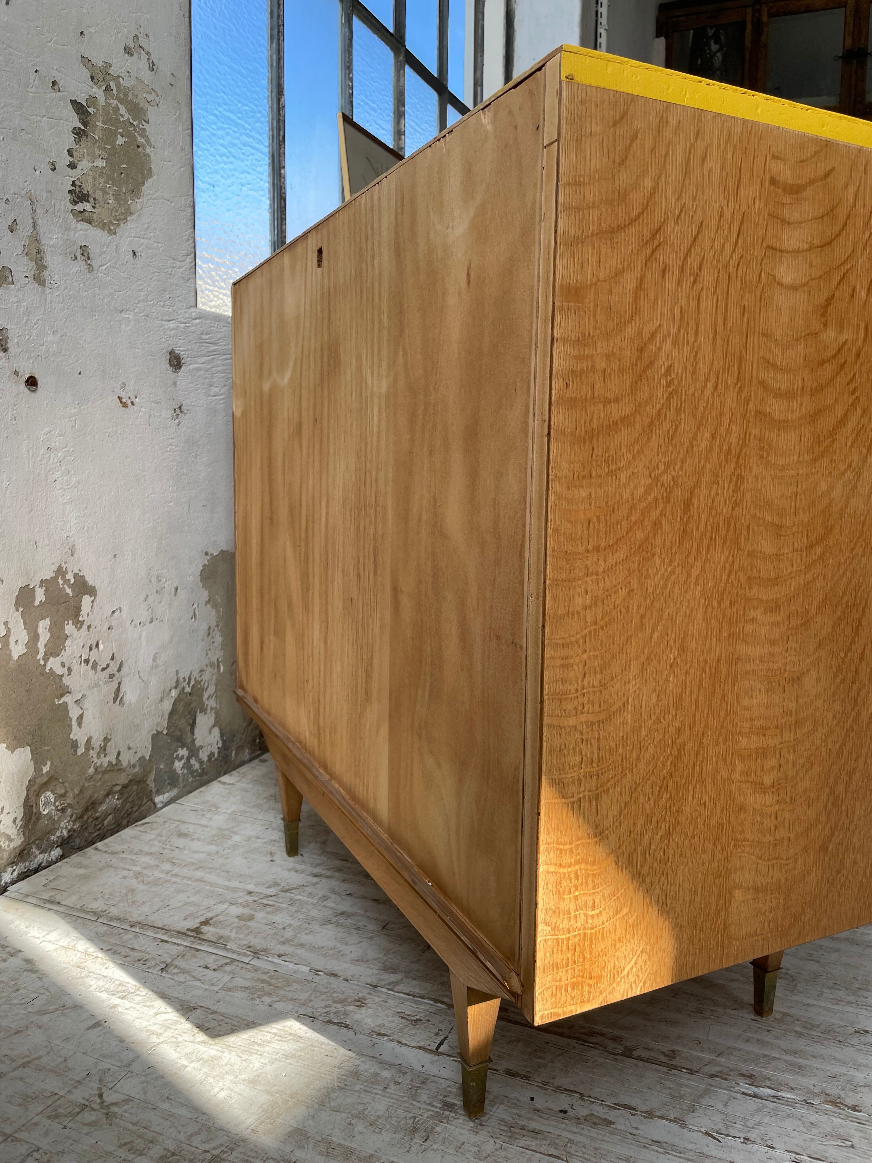 Furniture chest of drawers two-tone 60s