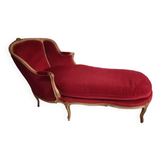 Louis XVI chaise longue bench