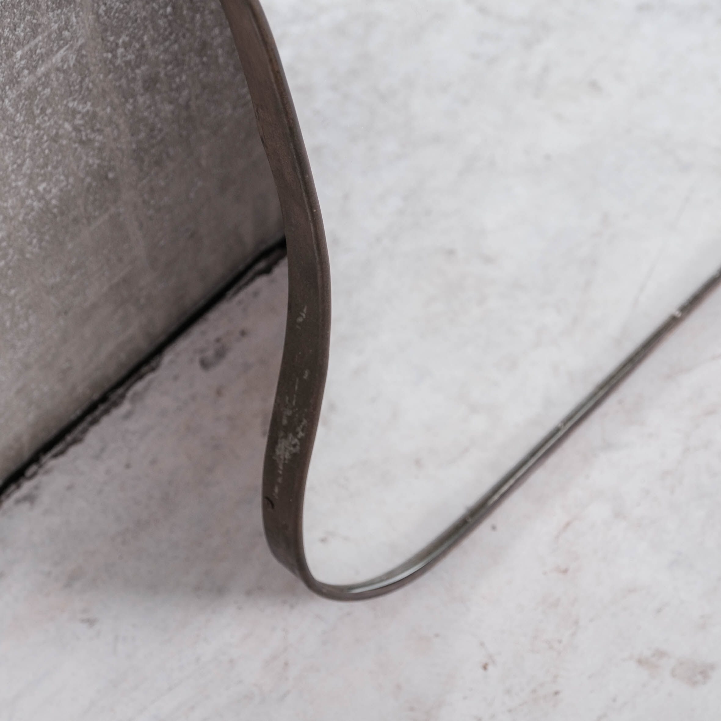 Xl mid-century brass italian mirror